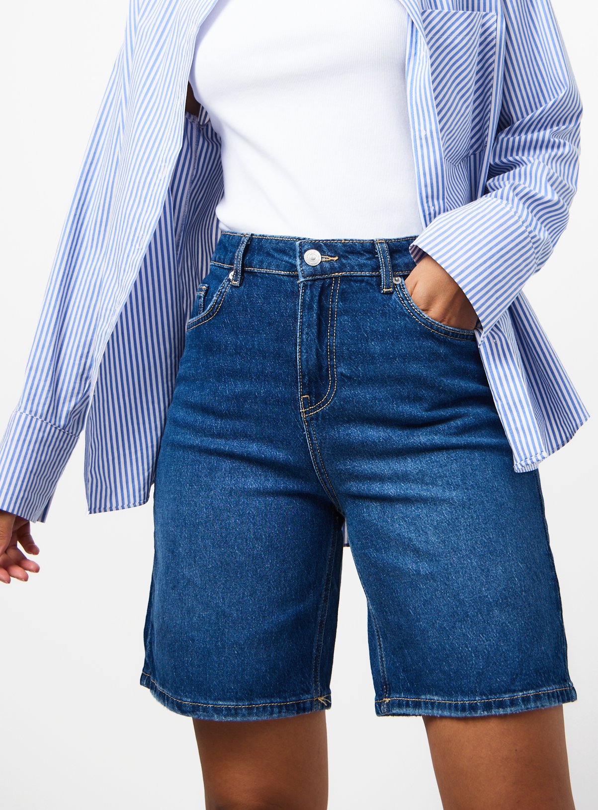 Mid Denim Bermuda Shorts 18 - Image 1 thumbnail